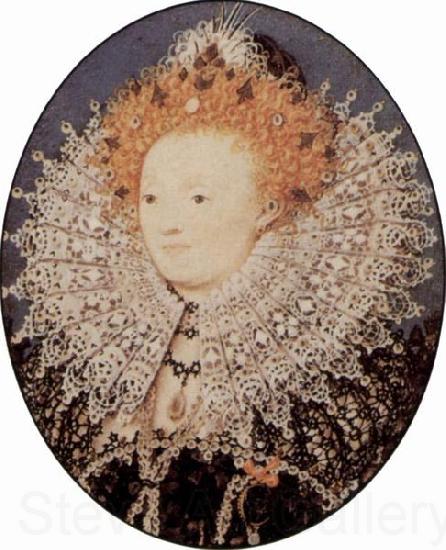 Nicholas Hilliard Portrat Elisabeth I, Konigin von England Norge oil painting art